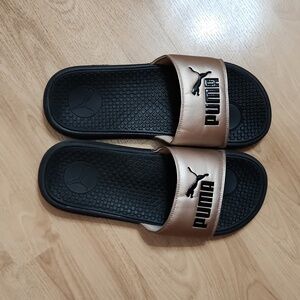 Puma Rose Gold Womens Slides 9
